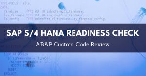 Análise de código customizado no projeto de transição para S/4HANA